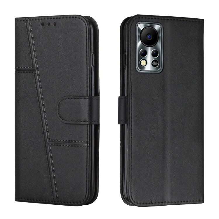 โรงงานโดยตรงสําหรับ Infinix Hot 11S NFC Stitching Calf Texture Buckle Leather Phone Case