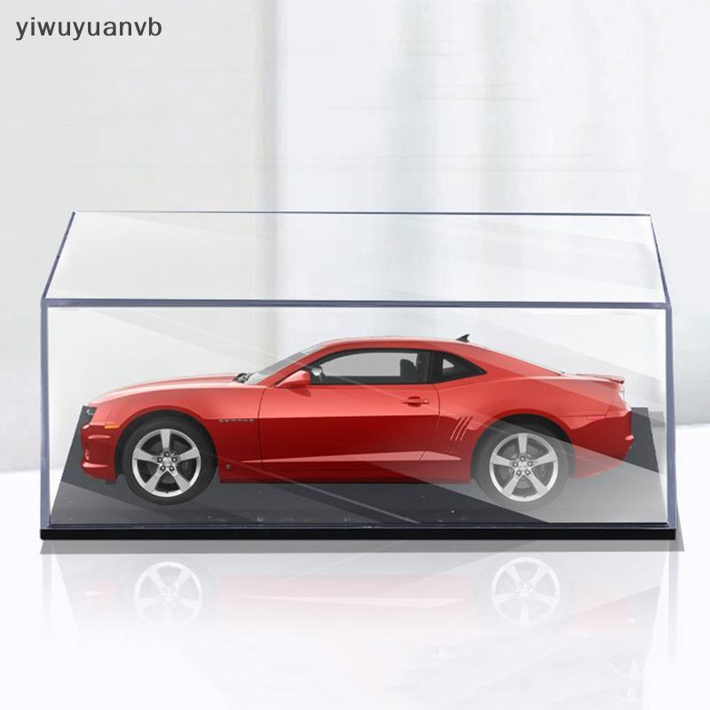 Yiwuyuanvb] 1:64 รุ่นรถกล่องแสดงอะคริลิคโปร่งใส Hard เคสป้องกันกันฝุ่นคอนเทนเนอร์สําหรับสะสมชั้นวางใหม่