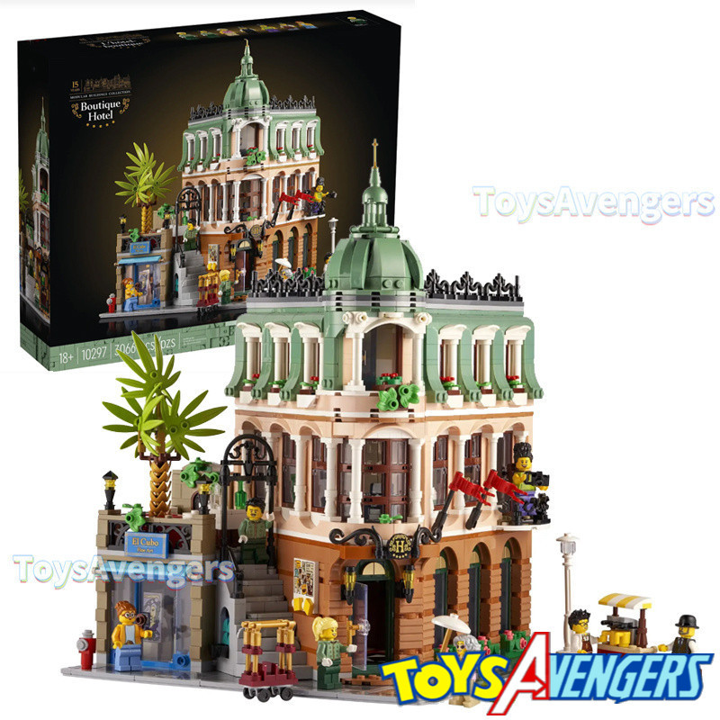 Boutique Hotel 10297 (3060+/PCS) Creator Expert Architecture Model Modular Buildings Blocks ของเล่นข