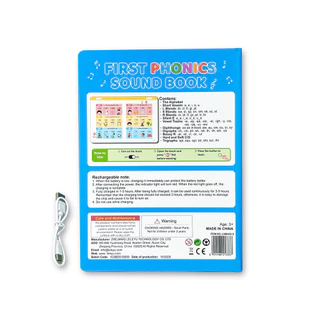 First PHONICS Sound Book หนังสือโฟนิกส์มีเสี ยง ภาษาอังกฤษสำหรับเด็ก สอนอ่านออกเสียง สำเนียงถูกต้อง
