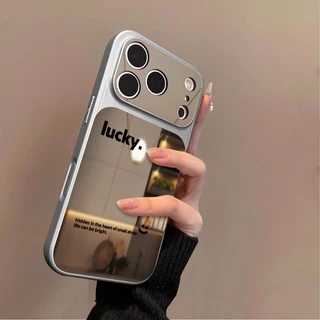 สีดําสายหน้ายิ้มกระจกเคสโทรศัพท์สําหรับOPPO A6C A6X A6T A6S A6 A5 A3 Pro A5X A5i A3Xอะคริลิคแต่งหน้ากระจกกันกระแทก