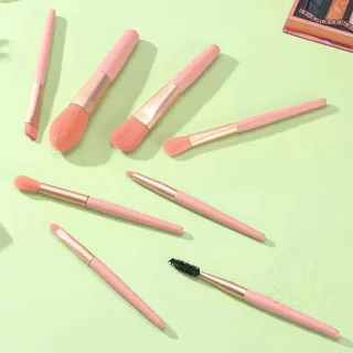 ชุดแปรงแต่งหน้า 8ชิ้น [สไตล์หลากสี] แปรงแต่งหน้า Morandi Beauty Blush Loose Powder Brush ชุดแปรงแต่งหน้าชุดเต็มของ