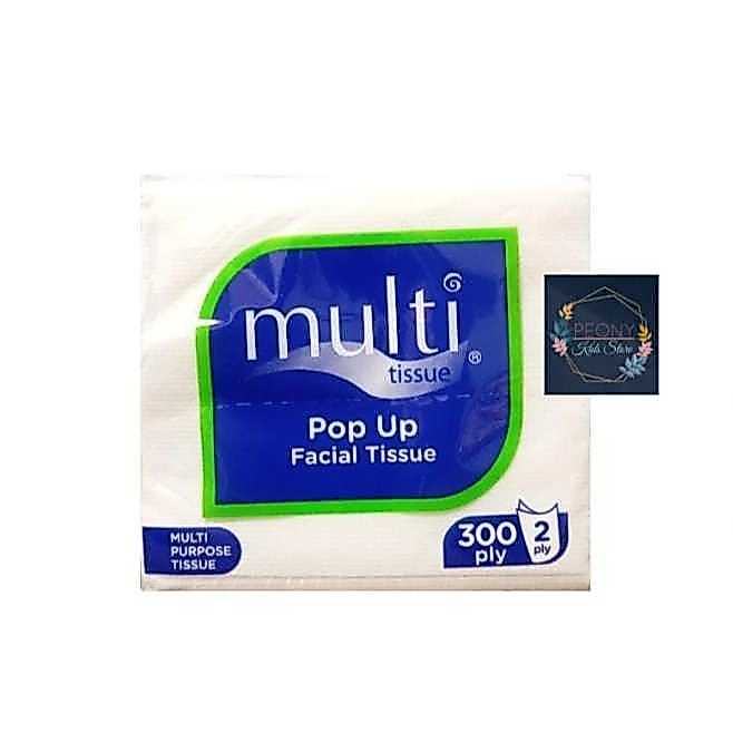 Multi Pop Up กระดาษเช็ดหน้า Hygiene 200 แผ่น 2 ชั้น / Multi me Pop Up กระดาษเช็ดหน้า 200s 2ply