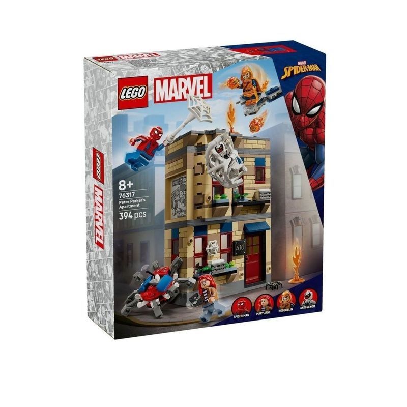 76317 Peter Parker Apartment Marvel Educational Series Building Block ของเล่นของขวัญ