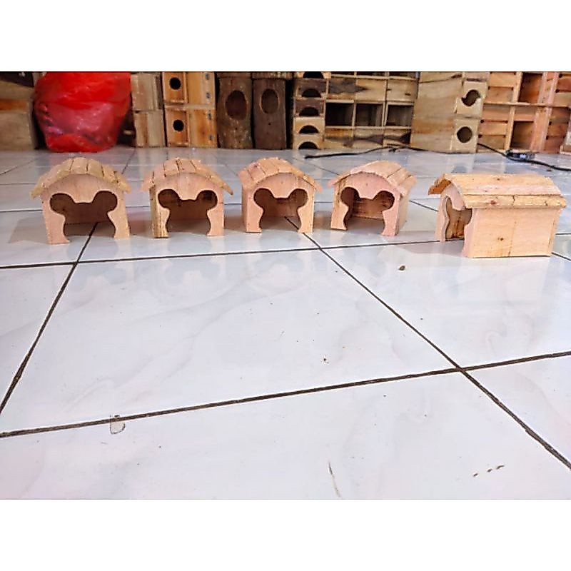 Marmud Hamster House หลังคาโค้ง Mikimos Shape Mikey Hamster House Toy (P3KO)