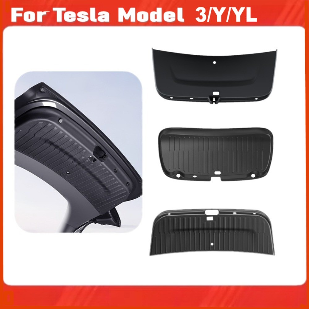 สําหรับ 2025-2026 Tesla รุ่น 3 Highland รุ่น Y Juniper รุ่น YL 2026 Trunk Sill Protector Tailgate Guard Suede ภายใน