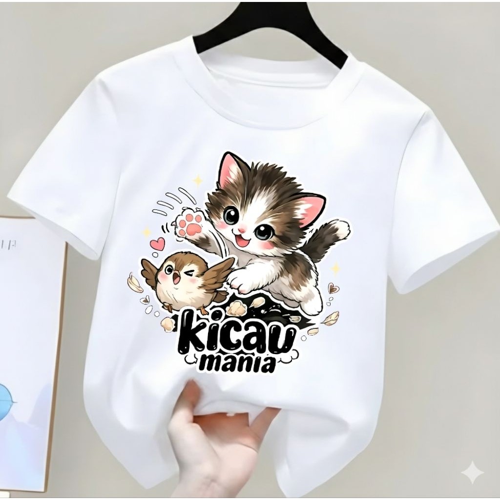 เสื้อยืดเด็ก Unisex Kicau Mania 02 อายุ 2-12 ปี Oblong Distro Most Viral เสื้อแขนสั้นอินเทรนด์สําหรั