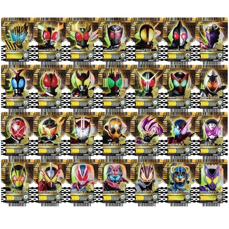 【พร้อมส่ง】Set Kamen Rider Decade Card (PVC Bright Colors ) CSM / DX Size Masked Rider Neo Decade / D