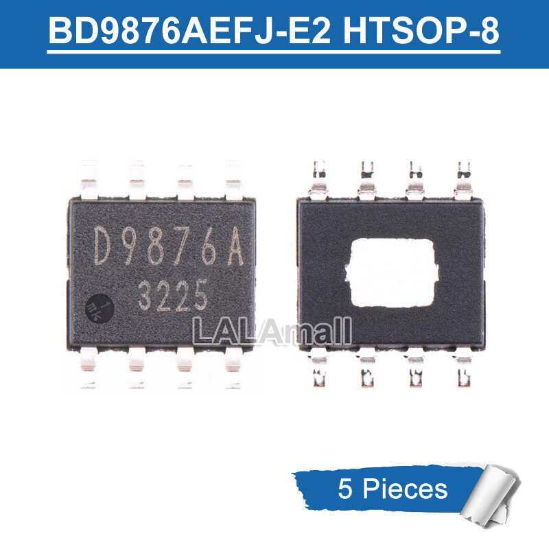 5pcs D9876A HTSOP-8 BD9876AEFJ BD9876AEFJ-E2 SOP-8 HTSOP8 SMD Step-down Switching Regulators ชิป IC 