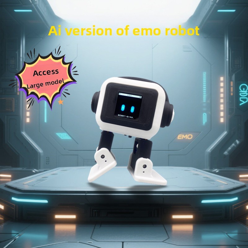 AI เวอร์ชันเดสก์ท็อป EMO Robot ESP32-S3 หุ่นยนต์เต้นรําแชทแบบโต้ตอบอัจฉริยะ