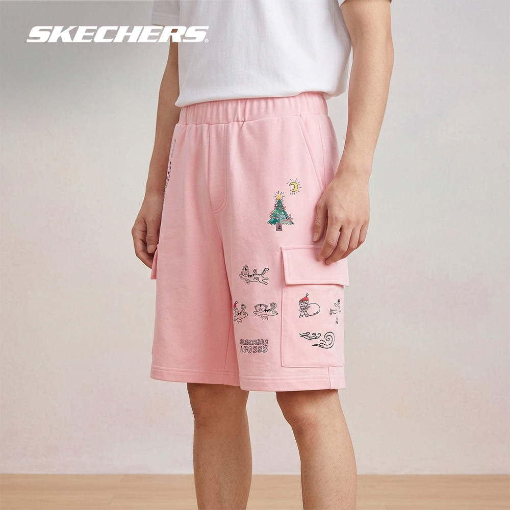Skechers สเก็ตเชอร์ส กางเกงขาสั้นยูนิเซ็กส์ Unisex Apo Collection Shorts Apparel - SL125U568-PNK