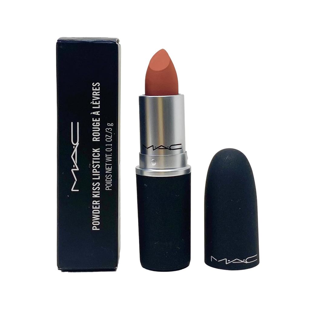 MAC Coetics Powder Kiss Lipstick - 314 Mull It Over (พีชสกปรก) .10 Oz / 3g