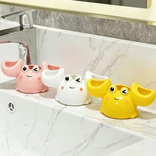 สร้างสรรค์ การ์ตูนปู น่ารัก ชั้นวางแปรงสีฟันไฟฟ้า มีฐานยืน สำหรับห้องน้ำ วางแปรงสีฟันและยาสีฟัน