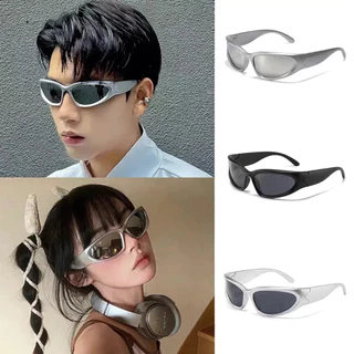 🕶︎แว่นกันแดดสไตล์Y2K แมวตาเล็ก กรอบสามเหลี่ยมปลายแหลม ป้องกันUV400 แฟชั่นฮิปฮอป unisex ใส่ถ่ายรูปขึ้นกล้อง เหมาะขับรถเท