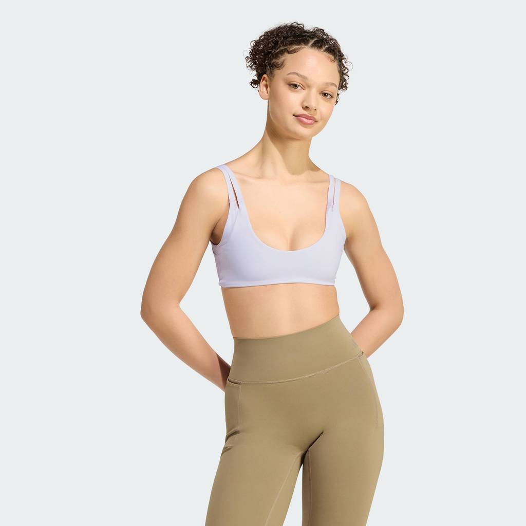 adidas Gym & Training บราซัพพอร์ตระดับต่ำ Optime Workout Twist Reversible ผู้หญิง สีม่วง KS6053