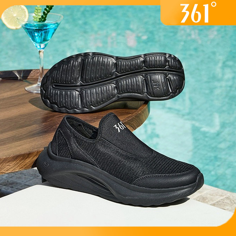 361 Slip On รองเท้าผู้ชายนุ่ม 3DIP Cushion Breathable Casual Walking Shoes