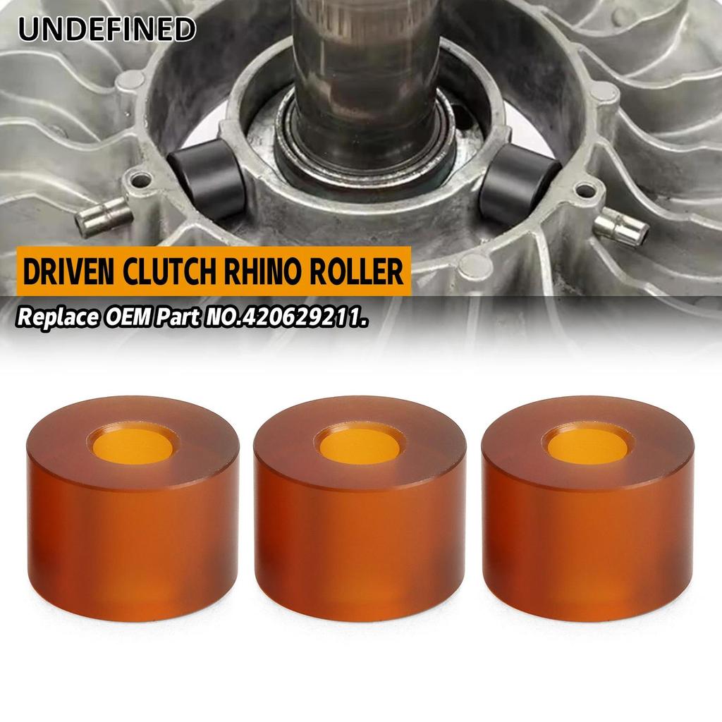 BM PEI Driven Clutch Rhino Roller Kit 3 Pack For Can Am Maverick X3 1000 Trail Defender Commander Ma