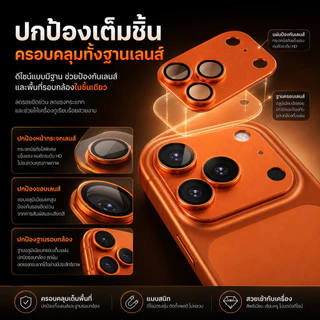 ฟิล์มกล้องเข้ากันได้สําหรับiPhone 17 Pro Max iPhone17 2025 โลหะป้องกันHDฝาครอบเลนส์ป้องกันฟิล์มกระจกนิรภัยป้องกันรอยขีด