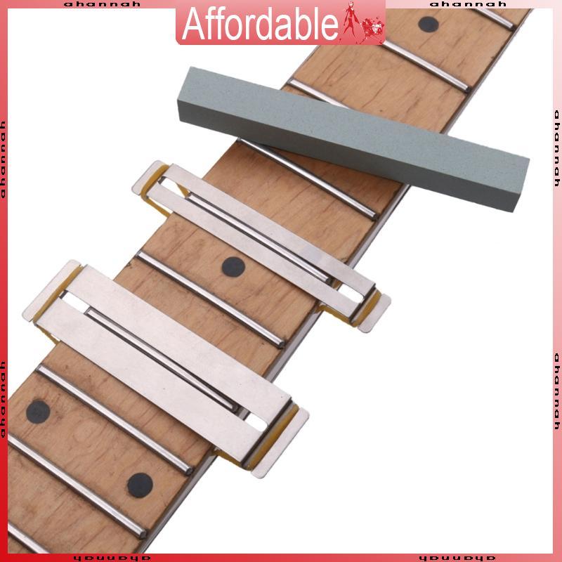 AH เครื่องมือซ่อมแซมกีตาร์ Fret Wire Sanding Stone Protector Kit อุปกรณ์ซ่อมแซม