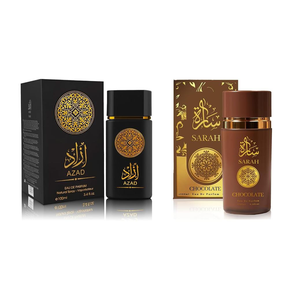 AZAD ชุดน้ําหอมผู้ชาย 2 ขวด 100ml Eau De Toilette |       W Woody Aroma รวมรสชาติ M7I6