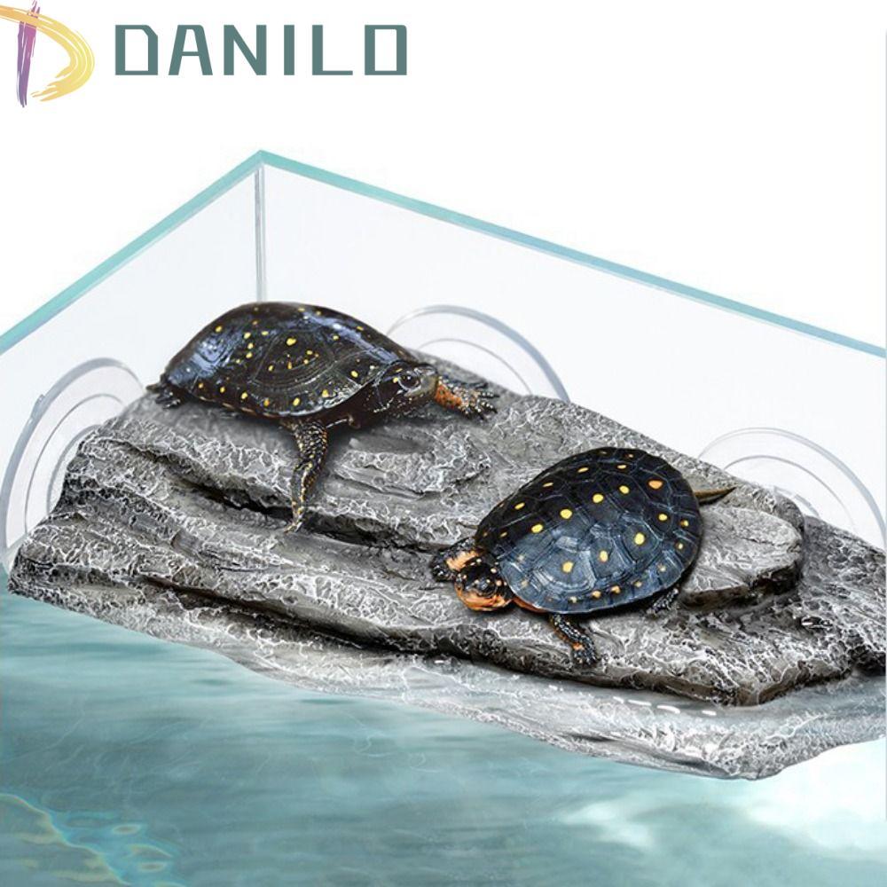 ดานิโล เต่าแพลตฟอร์มอบแห้ง,ถ้วยดูดเรซิ่นเต่า Basking แพลตฟอร์ม,เต่าลอยเกาะจําลอง Rock Tree Bark เต่าปีนเขาแพลตฟอร์มสําหรับเต่ากบปู