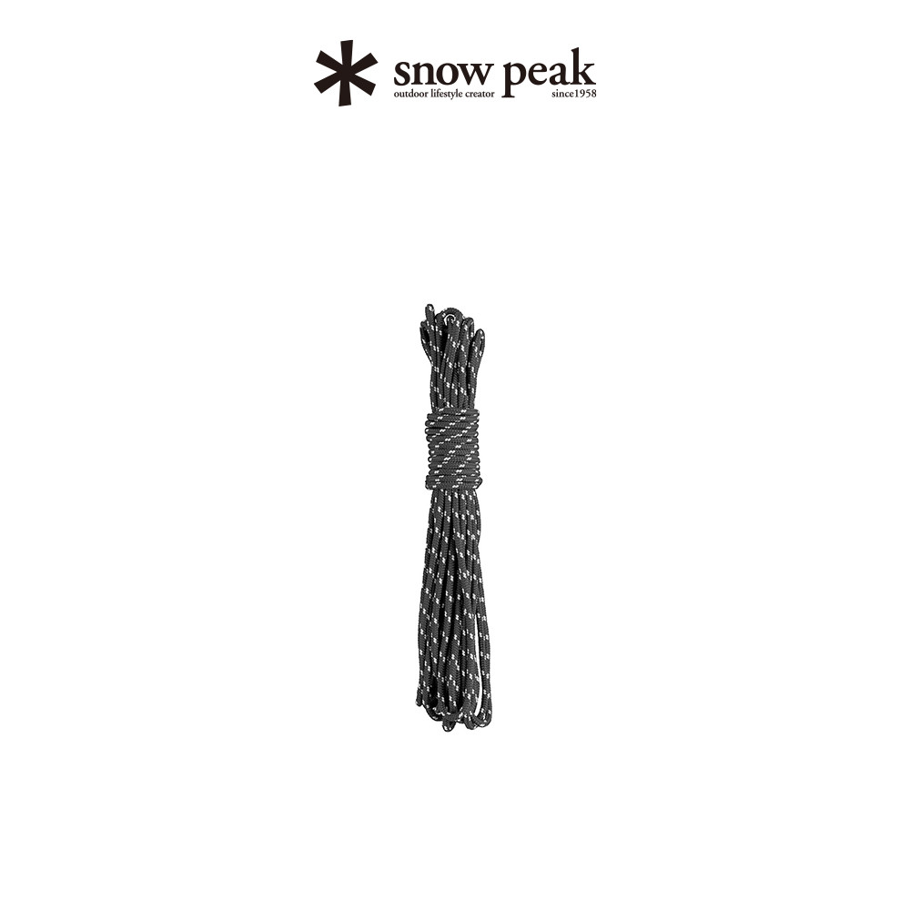 Snowpeak snowpeak Camping สีดํา Camping เชือกเต็นท์เชือกลม AP-040/041