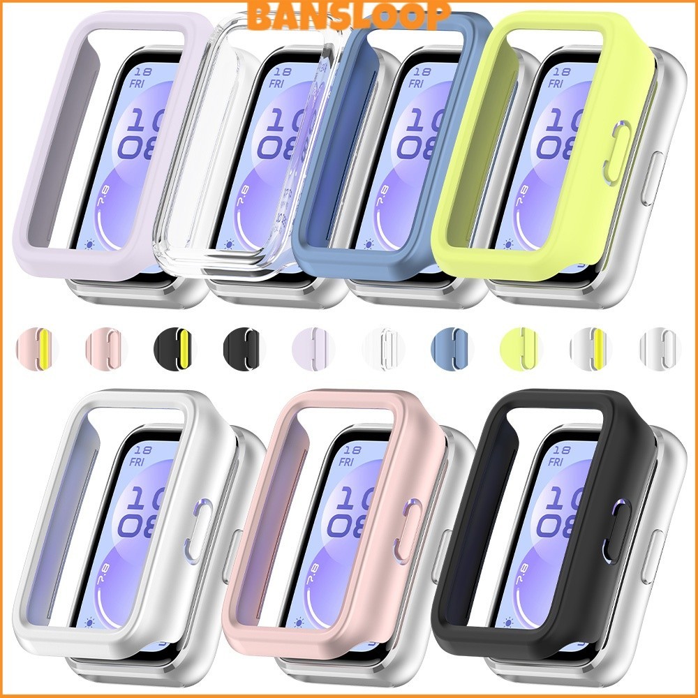 กรณีคอมพิวเตอร์แข็ง for Smartwatch Huawei Band 11 11 Pro /10 9 8 NFC อุปกรณ์ป้องกันหน้าจอรูฝาครอบกันชนอุปกรณ์เสริม