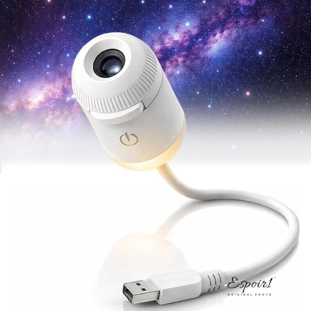 ESPOIR1 โปรเจคเตอร์ Galaxy Star 360° หมุนปรับความสว่างได้โปรเจคเตอร์ Starry Sky, Touch Control แบบพกพา USB Powered Star โปรเจคเตอร์ Night Light ตกแต่งห้องนอน