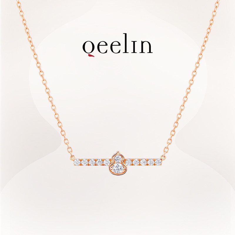 [พร้อมกล่อง] Qeelin Wulu Series สร้อยคอเพชรทอง 18K