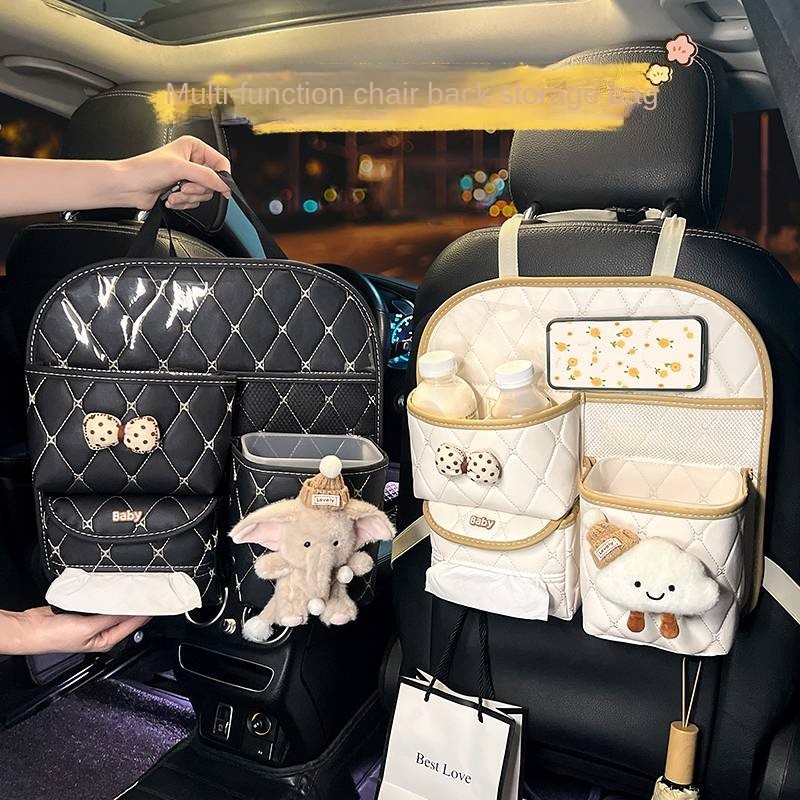 Car Universal Seat Back Buggy Bag Cartoon Cute Car Storage Bag Car Hanging Multifunctional Storage B