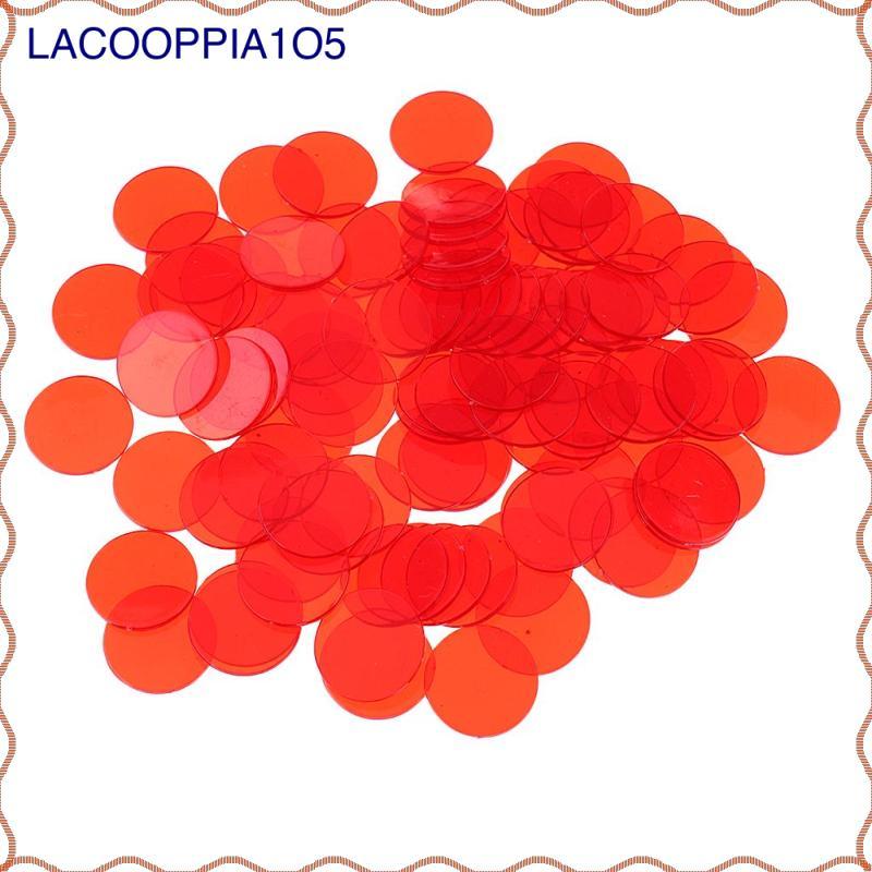 [lacooppia1o5] 100x Bingo Chips Markers Board Game Counters สําหรับ Family Game Casino Supplies
