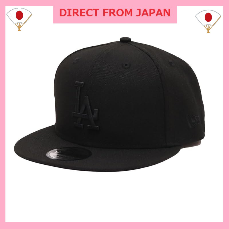 NEW ERA 9FIFTY Los Angeles Dodgers Snapback Cap - Unisex (Black x Black / Black x White)