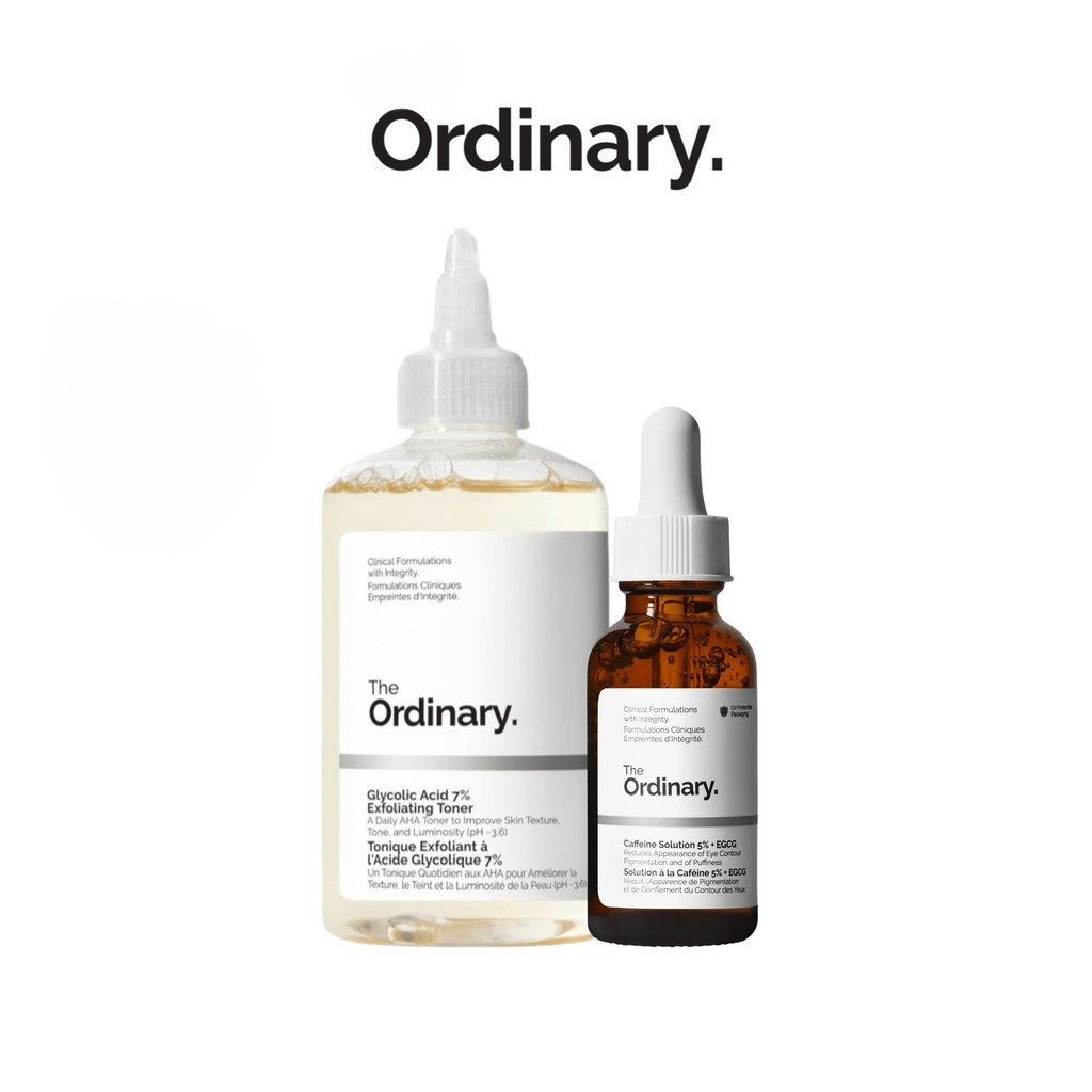 Ordinary Glycolic Acid 7% Toning solution/Caffeine Solution 5% + EGCG