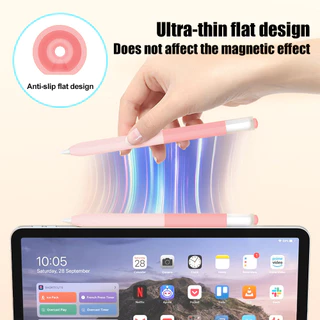 เคสซิลิโคนนิ่มสำหรับปากกาสไตลัส — เคสป้องกันและกันกระแทก for Apple Pencil Usb-c Pencil 3