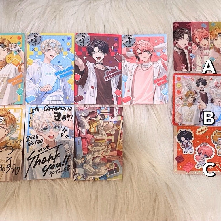 NIJISANJI JP Oriens การ์ดครบรอบ 3 ปี Cheki Polaroid