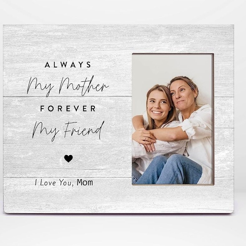Orchroma Mom Gifts กรอบรูปสําหรับแม่ เสมอแม่ของฉัน Forever My Friend I Love You Mom 8x10 กรอบรูป