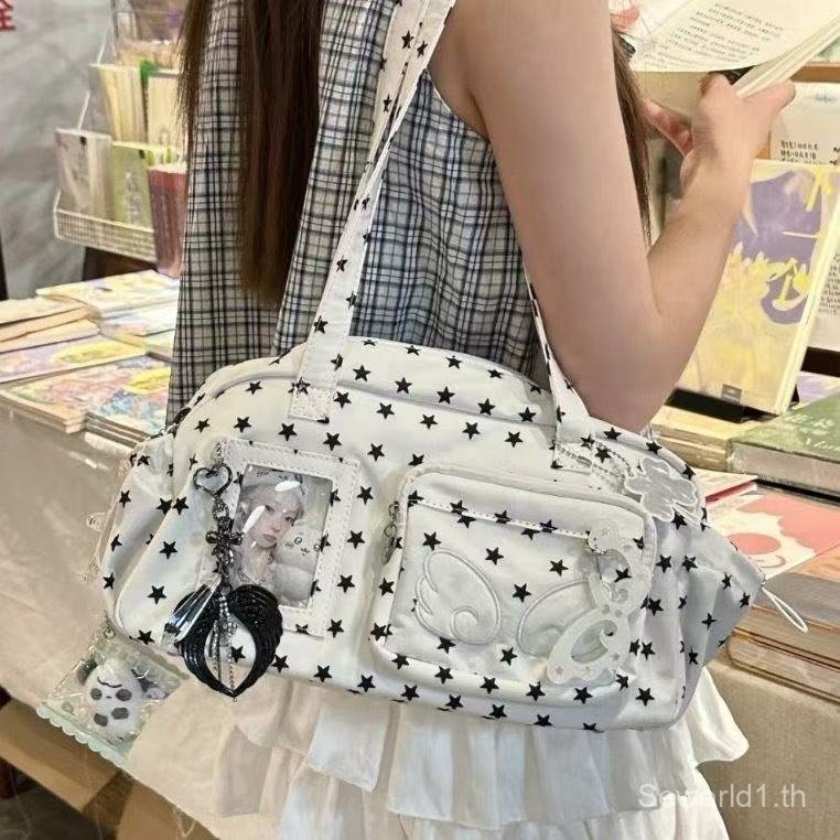 Se.W Itabag New Star Print Angel Itabag สาวญี่ปุ่นสไตล์กระเป๋าสะพายน่ารักความจุขนาดใหญ่กระเป๋าสะพายข้าง