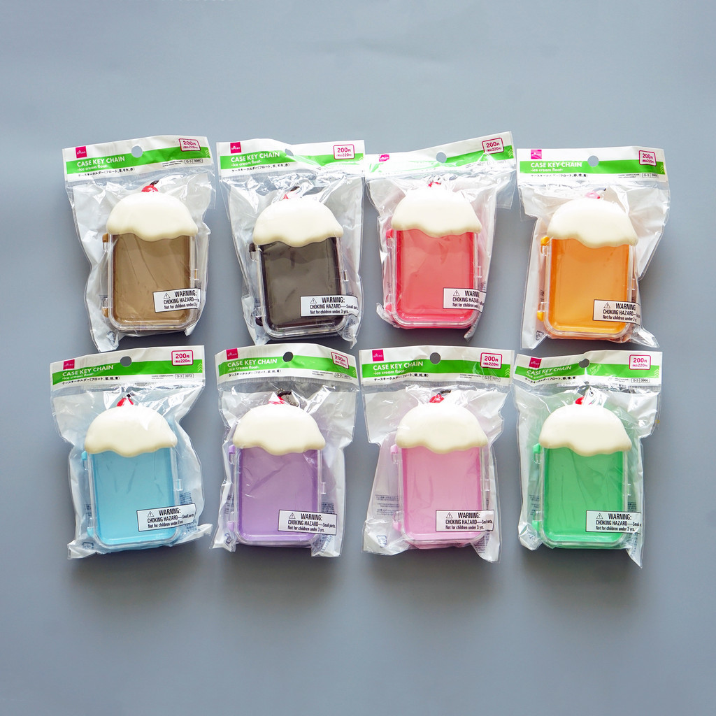 [พร้อมส่งในไทย] Ice Cream Float Case Keychain เคสทรงครีมโซดา เคสใส่ตุ๊กตา ของแท้ 100% จากญี่ปุ่น