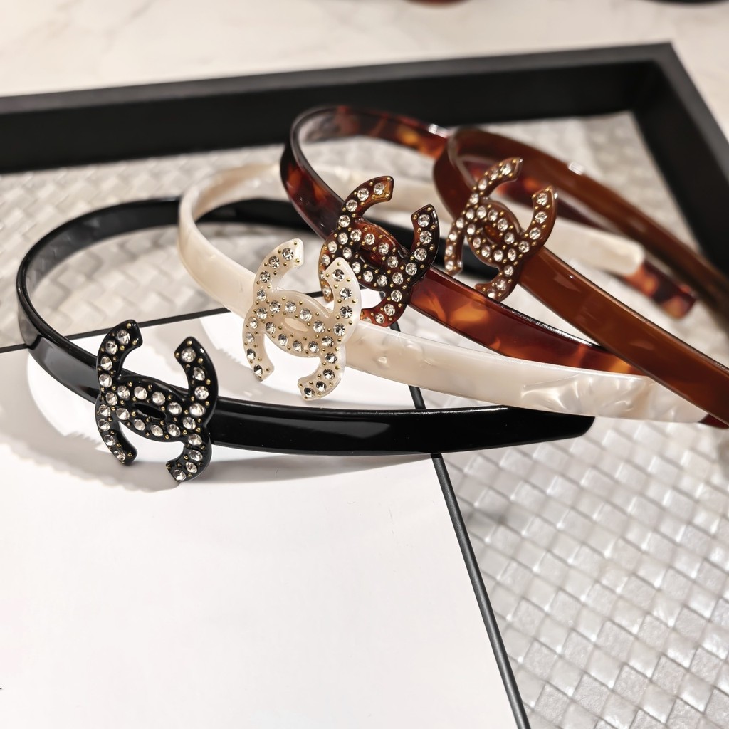 หรูหรา Rhinestone Letter Acetate แถบคาดศีรษะผู้หญิง Hairbands