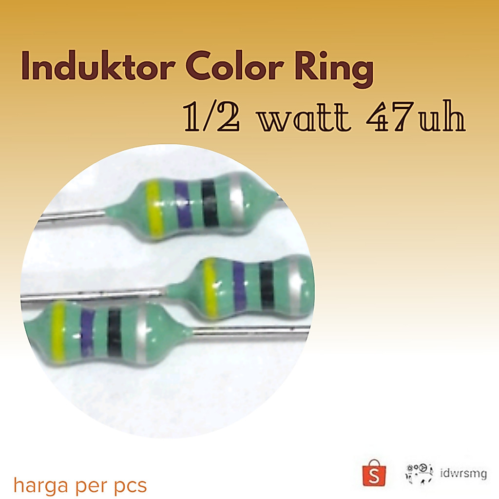 Axial 47uH 0.5watt Inductor Color Ring 47 uH 1/2 วัตต์คอยล์