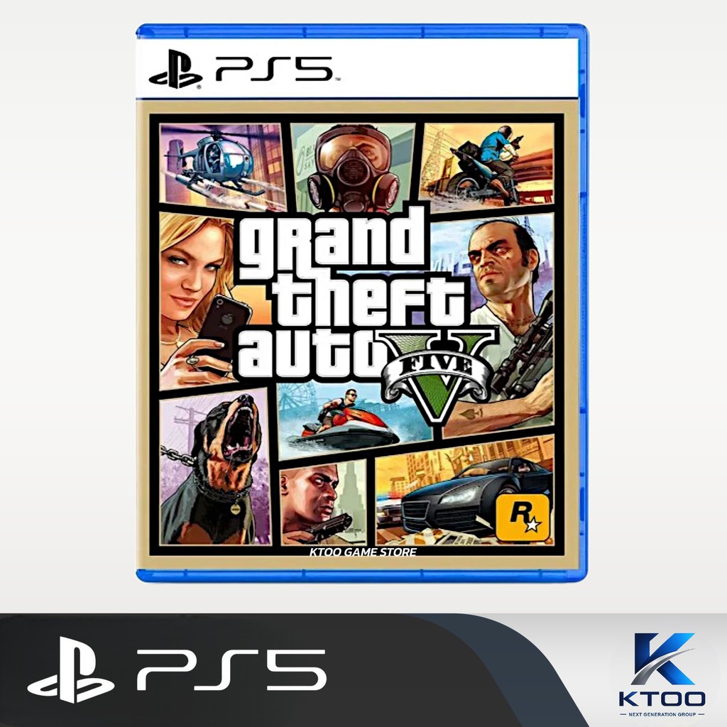 แผ่นเกมส์ PS5 : GTA V (Grand Theft Auto V) R2/EU📍(มือ1/มือ2) สินค้าพร้อมจัดส่ง [GTA 5 Ps5]