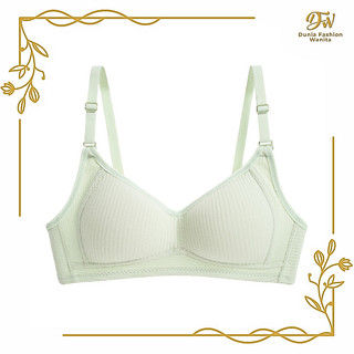 •DFW• Bra Motif Garis Lurus Push Up Pakaian Dalam Wanita Import
