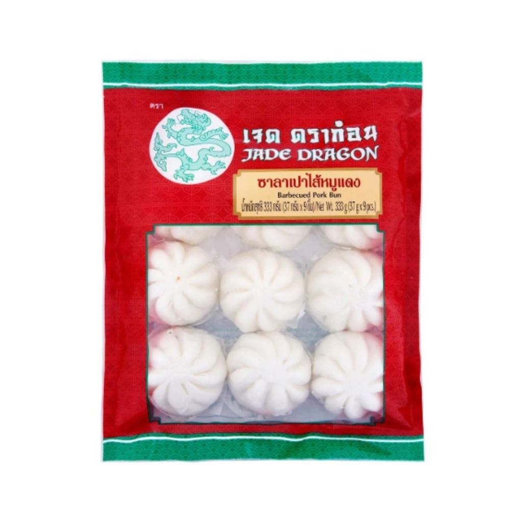 เจดดราก้อน ซาลาเปาไส้หมูแดง Jade Dragon Steamed BBQ Pork Bun 333g.