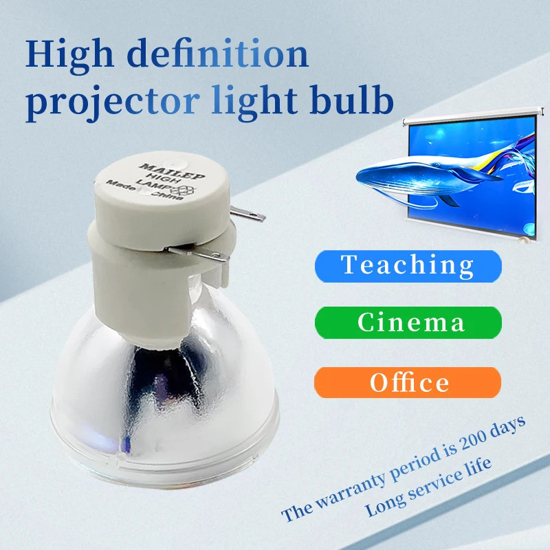 เหมาะสําหรับ EP761 TX761 P1350W P1350WB X1323WH โปรเจคเตอร์หลอดไฟเปลือย, พร้อม P-VIP 190/0.8 E20.9 เ