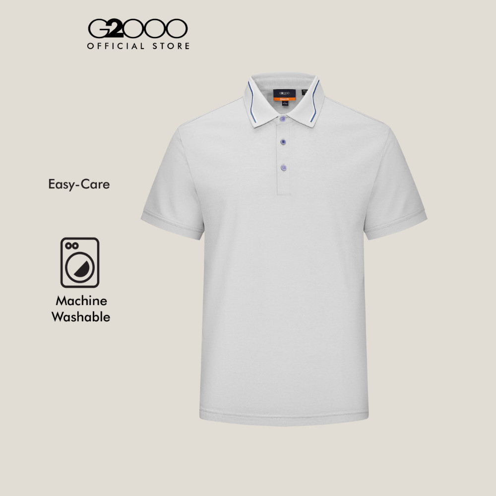 G2000 เสื้อโปโลสำหรับผู้ชาย Smart Fit รุ่น 5614301292 สีเทาอ่อน