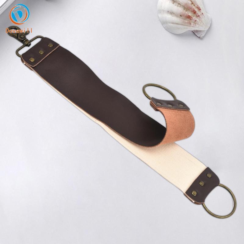 [Dovewill] Leather Shaving Strop, Strop Belt, Mens Blades Polishing Double Layer Knife Sharpening Sh