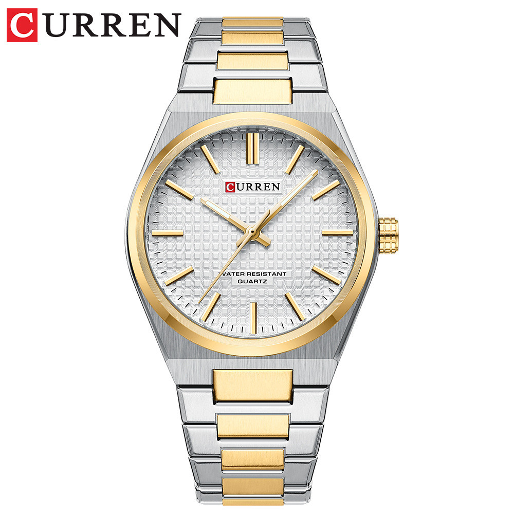 Curren/Curren 8439 Shi นาฬิกานาฬิกาควอตซ์นาฬิกาคู่ธุรกิจแฟชั่นหญิง