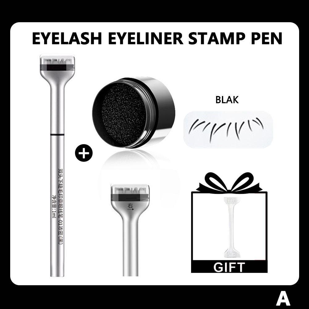 สีน้ําตาล/สีดํา Lower Eyelash Stamp Professionnelle ในปากกาและกันน้ํา 2 Seal Eyelash B2i9