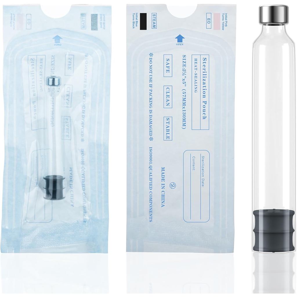 BUT NOT 3mL Peptide Pen Cartridge, 10 Pack 3cc Cartridge ใช้งานร่วมกับการฉีด V1 & V2 ปากกา, บรรจุแยก