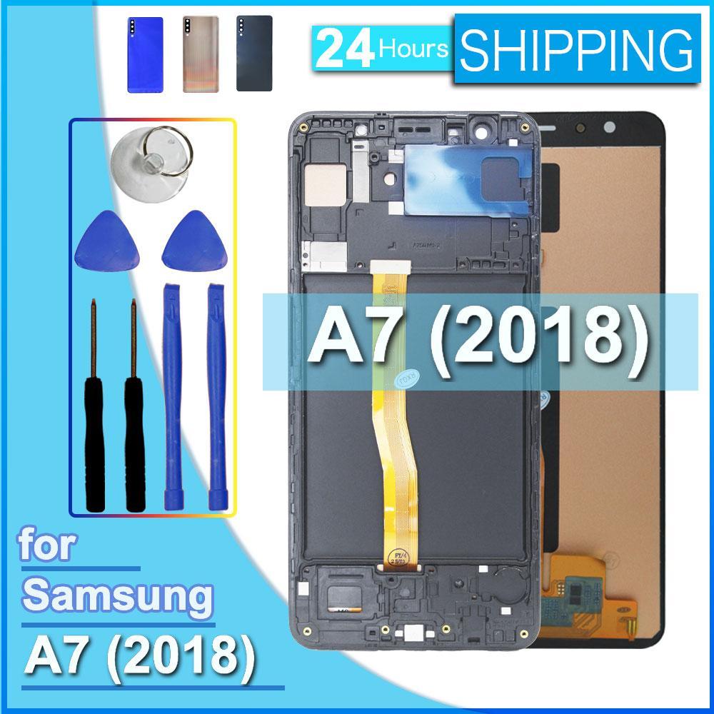A7 A750 หน้าจอ LCD สําหรับ Smsung Galaxy A750F A750G A750X จอแสดงผล LCD Touch Screen Digitizer สําหร